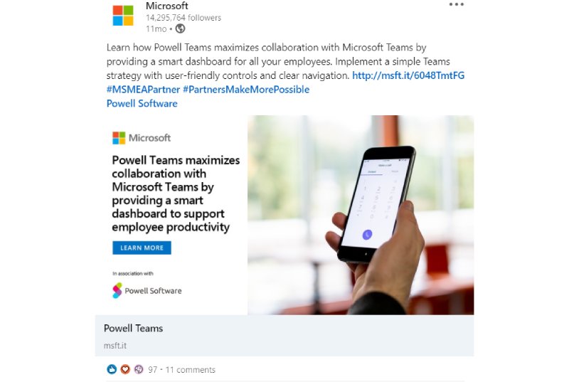 Microsoft LinkedIn