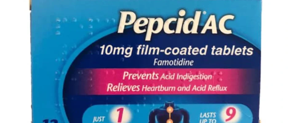 Famotidine acid control