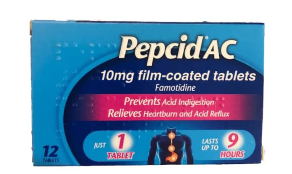Famotidine acid control
